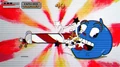 Cuphead usando o Super Art 1 antigo.