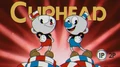 Cuphead e Mugman na abertura de uma Demo do jogo.
