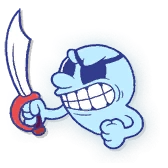 Um dos fantasmas que Cala Maria cospe em um de seus ataques.