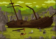 Stone forest shipwreck