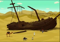 Desert shipwreck