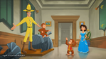 Curious George Royal Monkey- Ted finally founded George with Felipe's help