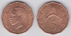 Tanzania 5 senti 1966