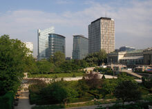 View over the Botanical Garden in Brussels