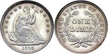 Seated Liberty dime