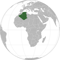 Algeria (orthographic projection)