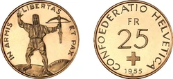 Switzerland25fr1955