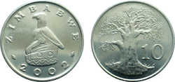 Zimbabwe 10 cents