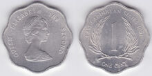 East Caribbean 1 cent 1981
