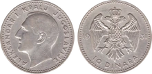 Yugoslavia 10 dinara 1931