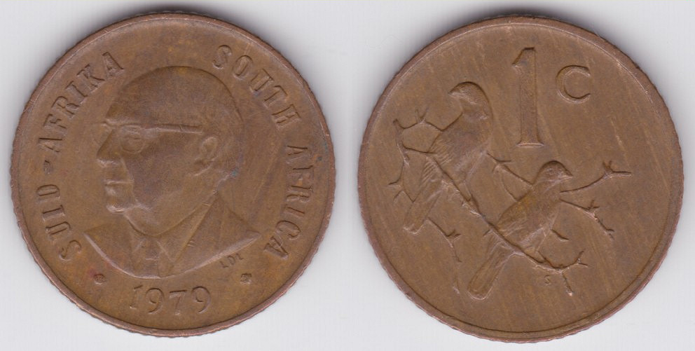 South African 1 cent coin, Currency Wiki