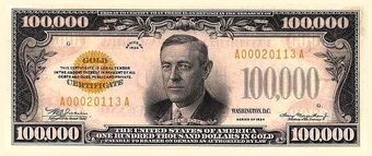 United States 100 000 Dollar Banknote Currency Wiki Fandom