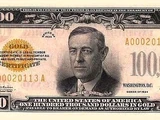 United States 100,000 dollar banknote