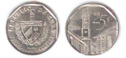 Cuba 25 centavos 2000