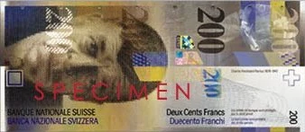 Swiss 200 franc banknote | Currency Wiki | Fandom