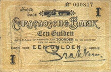 Curacao 1 guilder 1918 obv