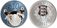 Estonia 10 euro 2011