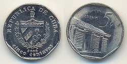 Cuba 5 centavos 2000