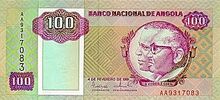 Angola 100 kwanzas 1991 obv