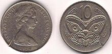 New Zealand 10 cents 1974