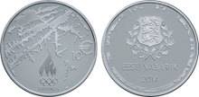 Estonia 10 euro 2014 Olympics