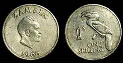 Zambia shilling 1966