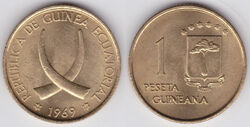 Equatorial Guinea peseta 1969