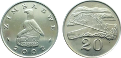Zimbabwe 20 cents