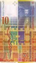 Switzerland 10 CHF rev v