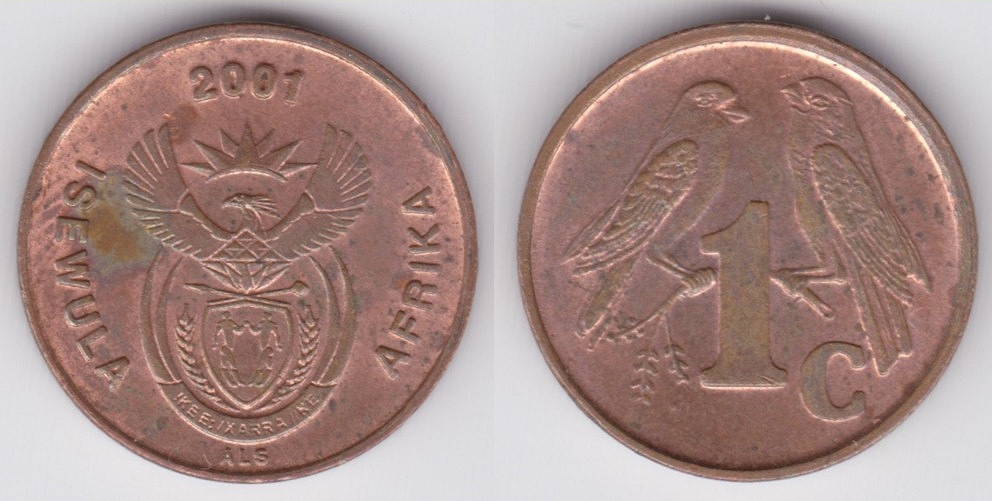 South African 1 Cent Coin Currency Wiki Fandom