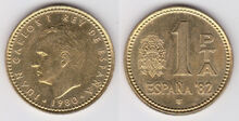 Spain 1 peseta 1982