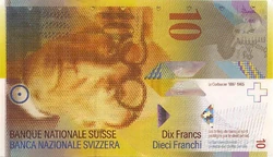 Switzerland 10 CHF obv