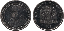 Tanzania 10 shillings 1993