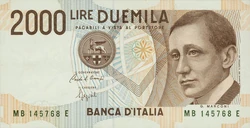 Italian 2000 lira banknote | Currency Wiki | Fandom