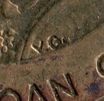 Vasile Gabor mark.jpg (22 KB) Gabor's initials on a coin