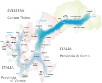 Lago di Lugano-Mappa