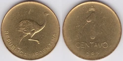 Argentina 1 centavo 1987