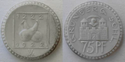 Grünberg 75 pfennig 1922