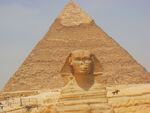 Pyramid and sphinx Giza