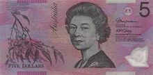 Australia 5 dollars 2002 obv