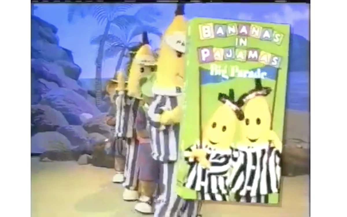 Opening and Closing to Bananas in Pajamas Big Parade (1996 VHS) Custom And Real Deal VHS
