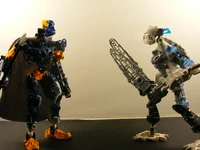 Ihu and Vradok facing off.