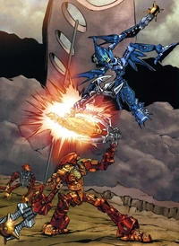 Ackar sparring with Kiina