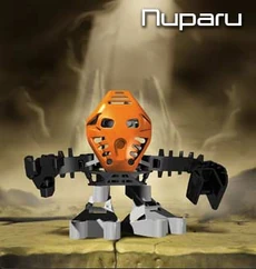 Nuparu in his shrunken form on Mata Nui