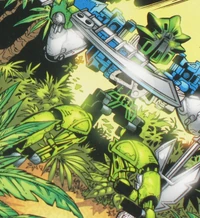 Lewa merged with Kopaka and Gali to form Wairuha Nuva.