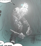  using his Ruru while mining.