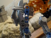 a slightly blurry picture, showing Rulanark's armor and jetpack