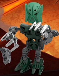 Leath as a Le-Matoran during Abaddon's attack.