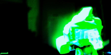 The Jaxok in use, showing off its infamous glow