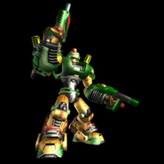 Metal Bear as he appears in the Parts Index (Battle Revolution)